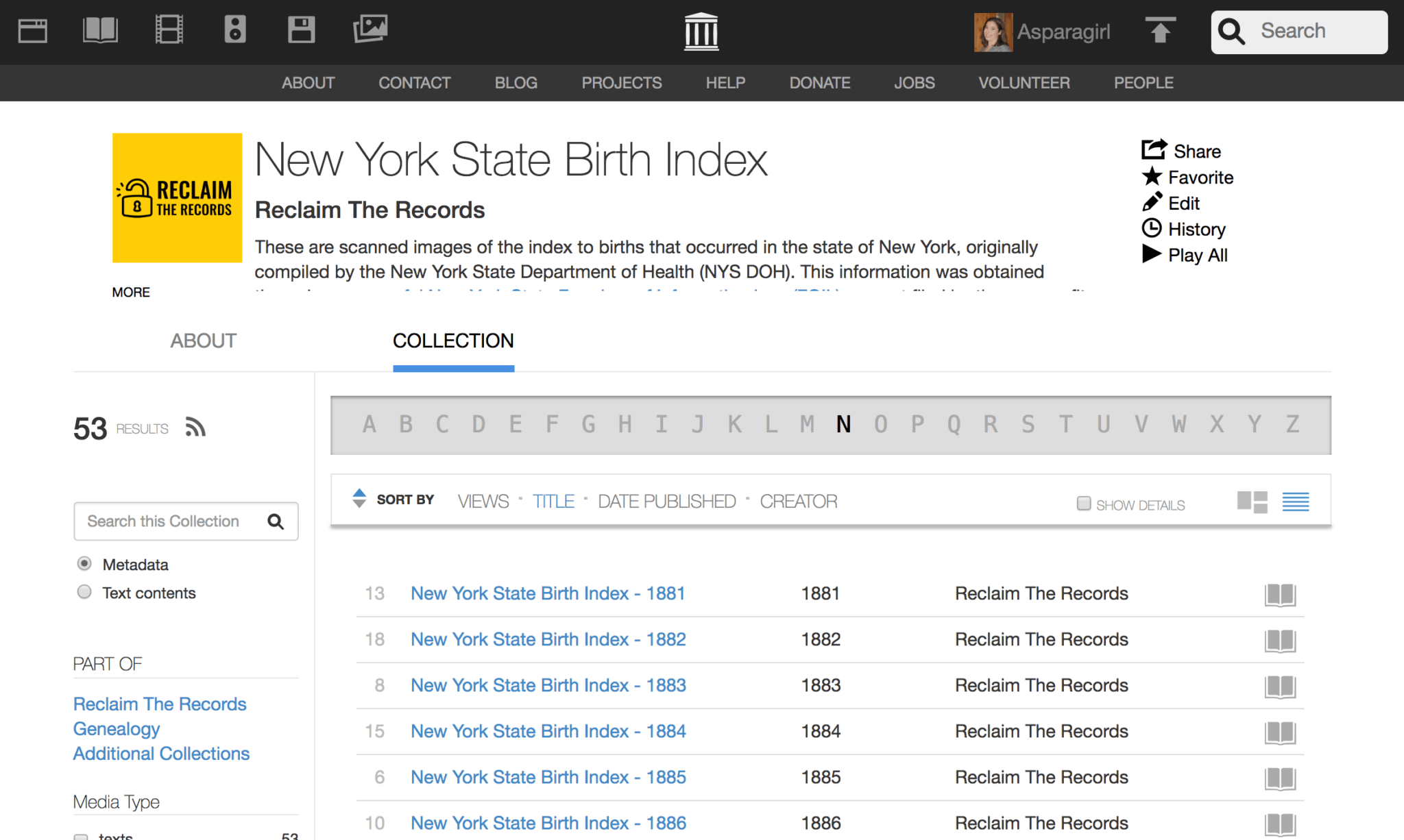 Index to New York State Births (Outside of New York City), 1881-1942